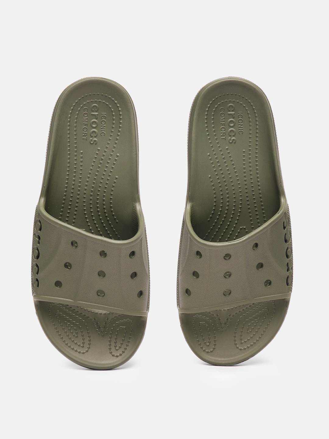 

Crocs Unisex Baya II Sliders, Olive