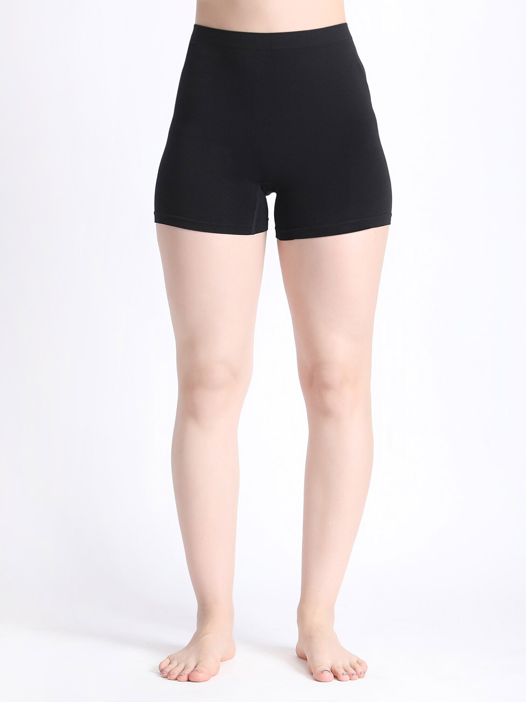 

N2S NEXT2SKIN Women Mid-Rise Regular Shorts, Black