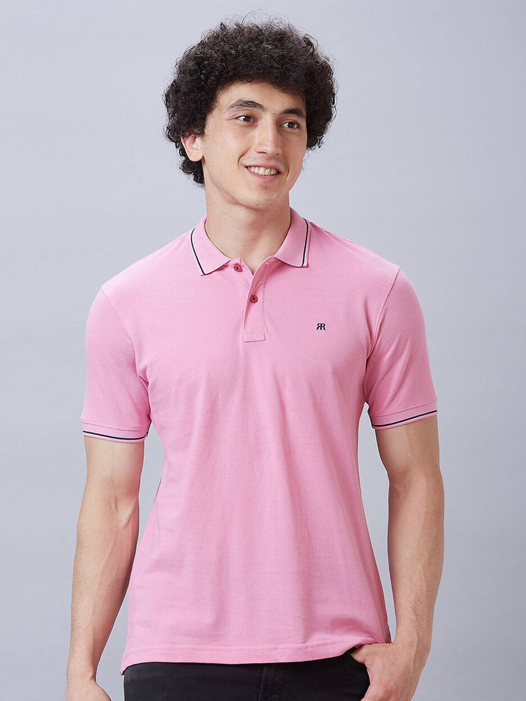 

Raymond Polo Collar Pure Cotton Casual T-shirt, Pink