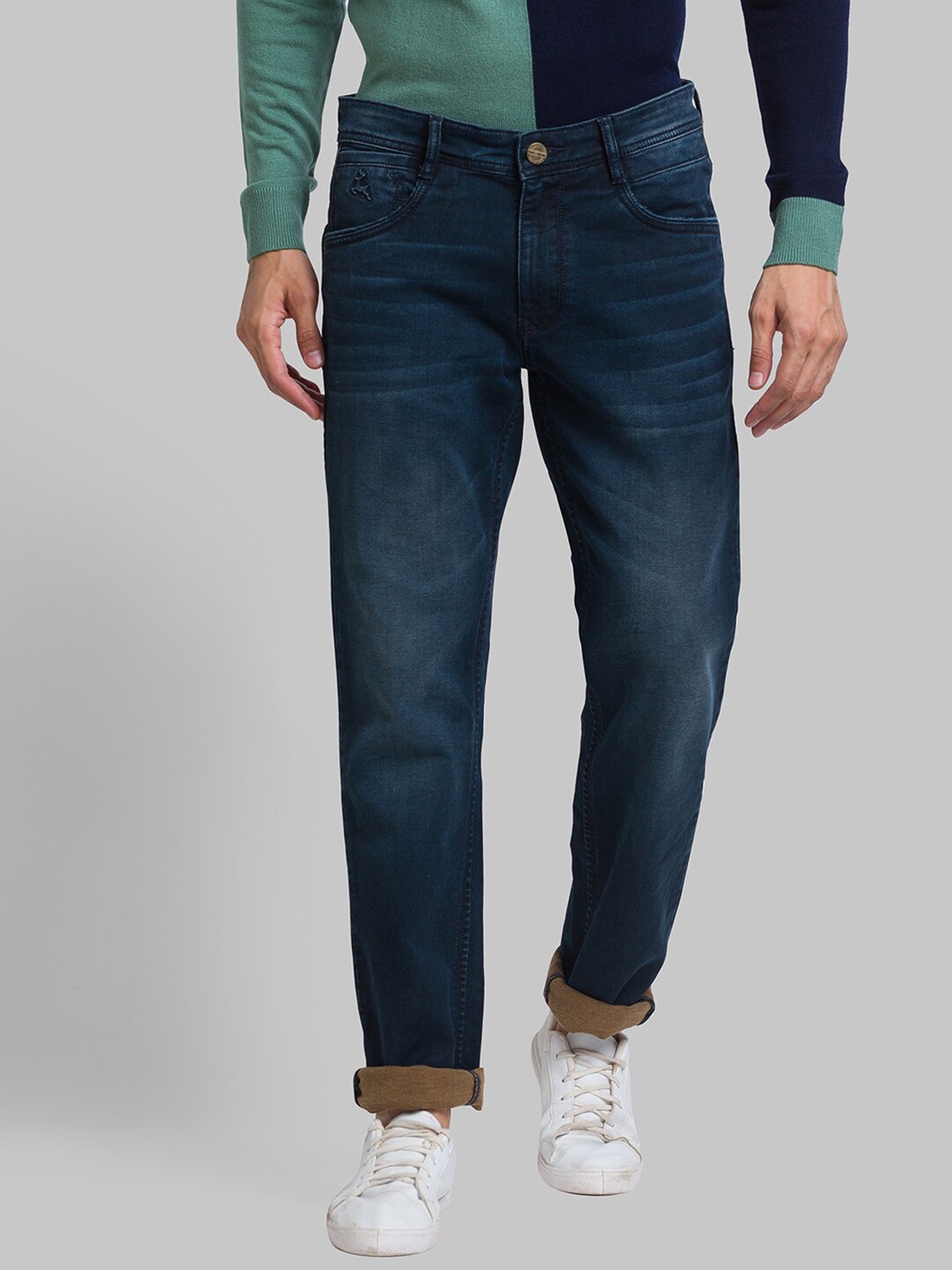 

Parx Men Slim Fit Light Fade Jeans, Blue