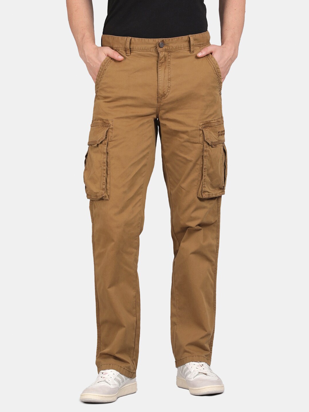 

t-base Men Mid Rise Cargos, Brown