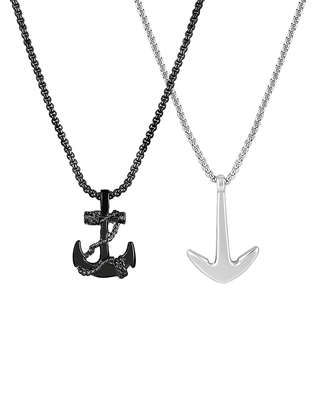 

Mahi Set Of 2 Pendant With Chain, Black