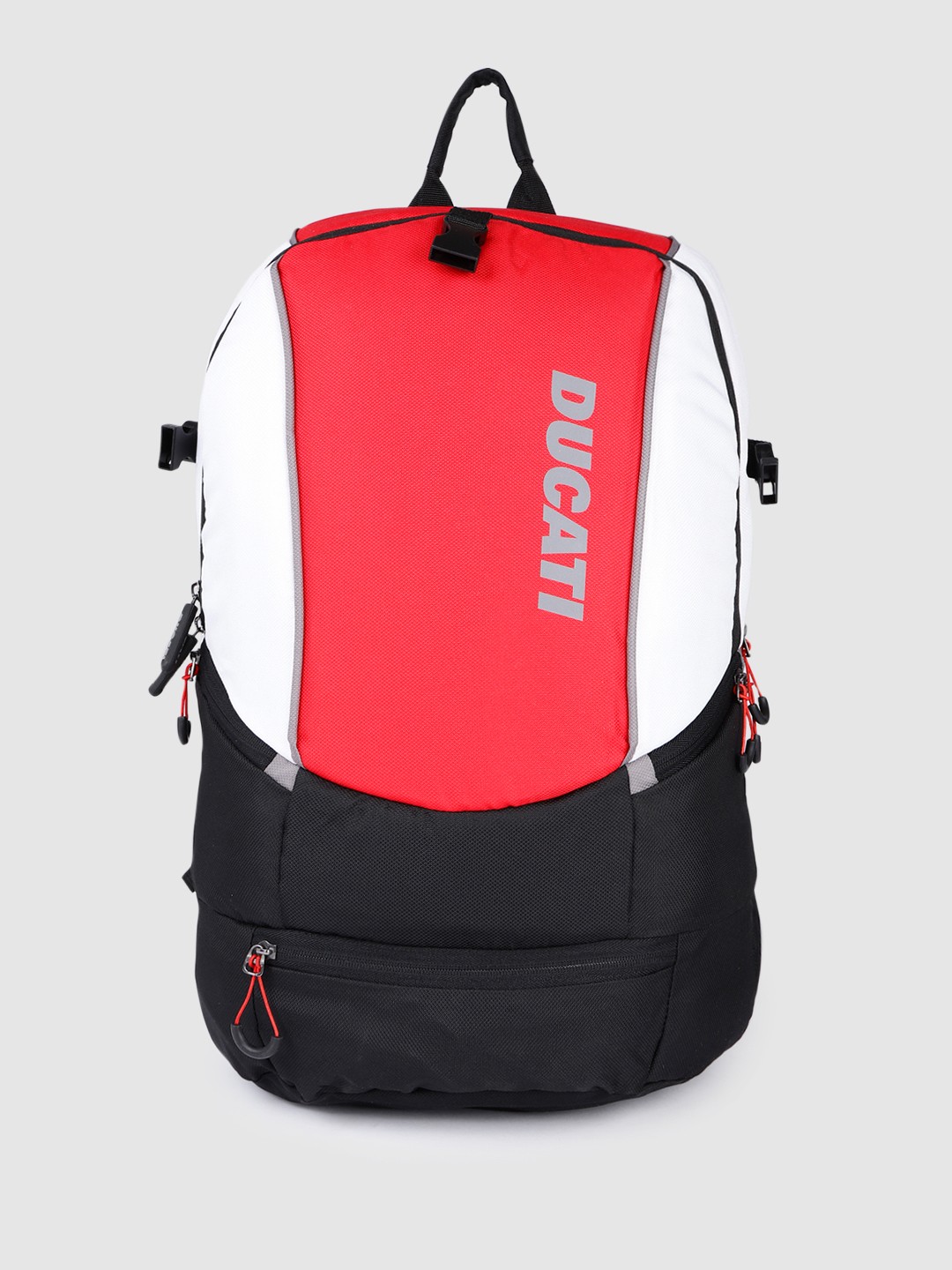 

Ducati Unisex Colourblocked Backpack, Red