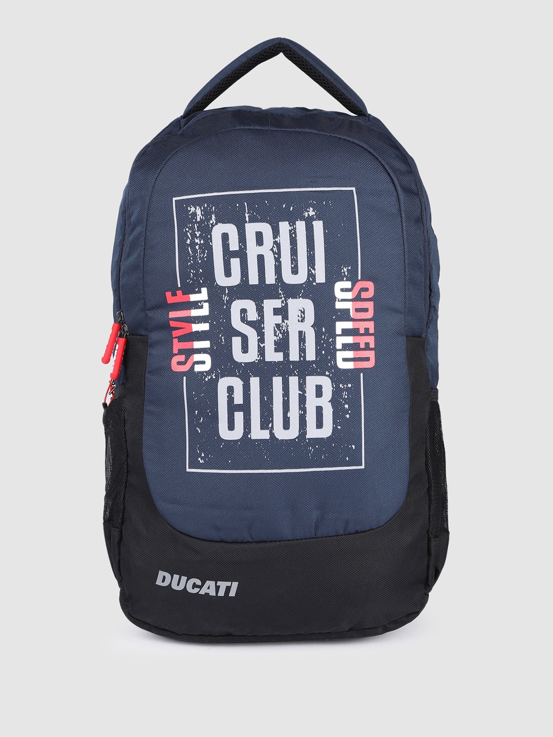 

Ducati Unisex Graphic Printed Backpack, Blue