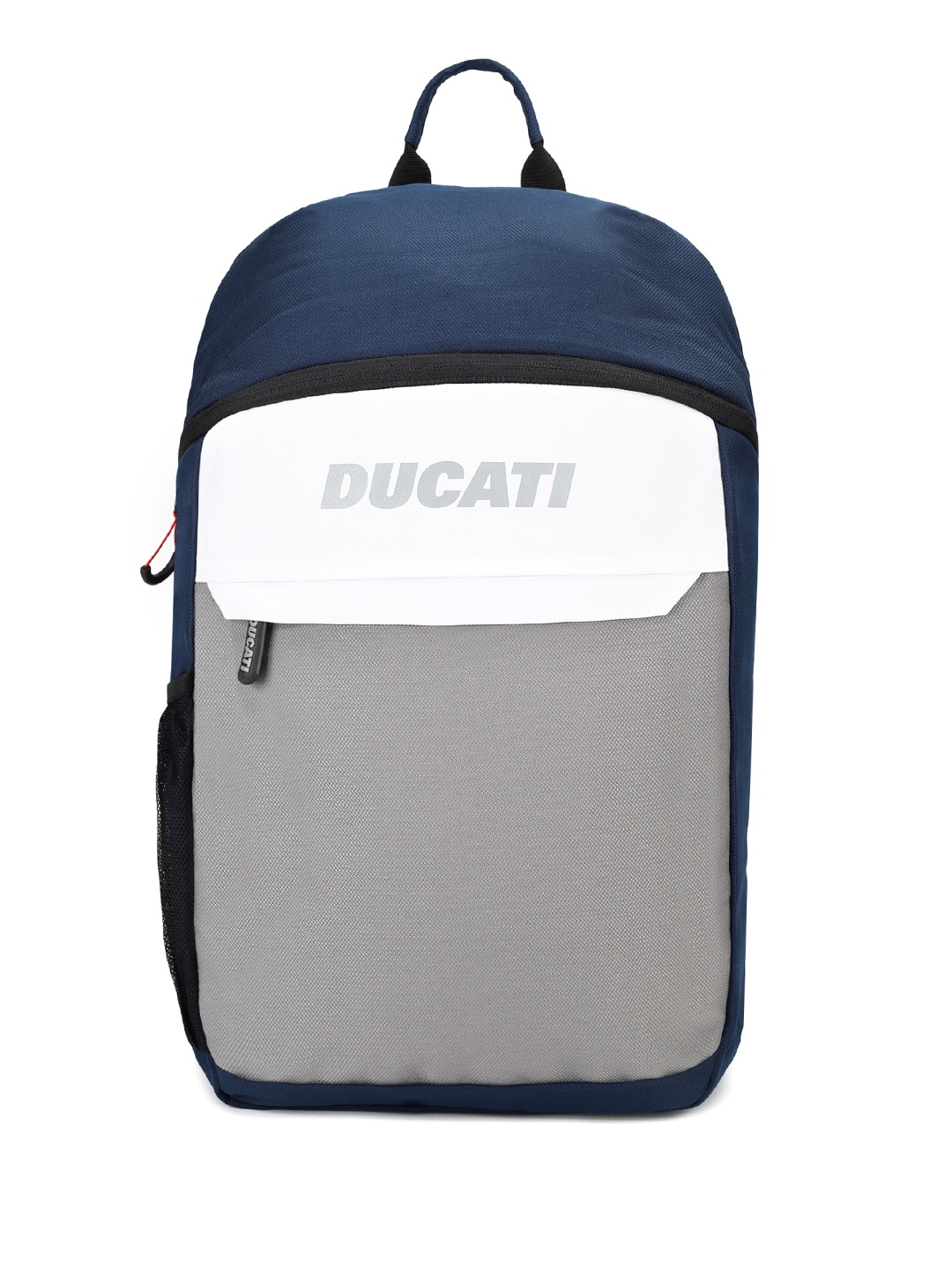 

Ducati Unisex Colourblocked & Brand Logo Printed Backpack, Grey