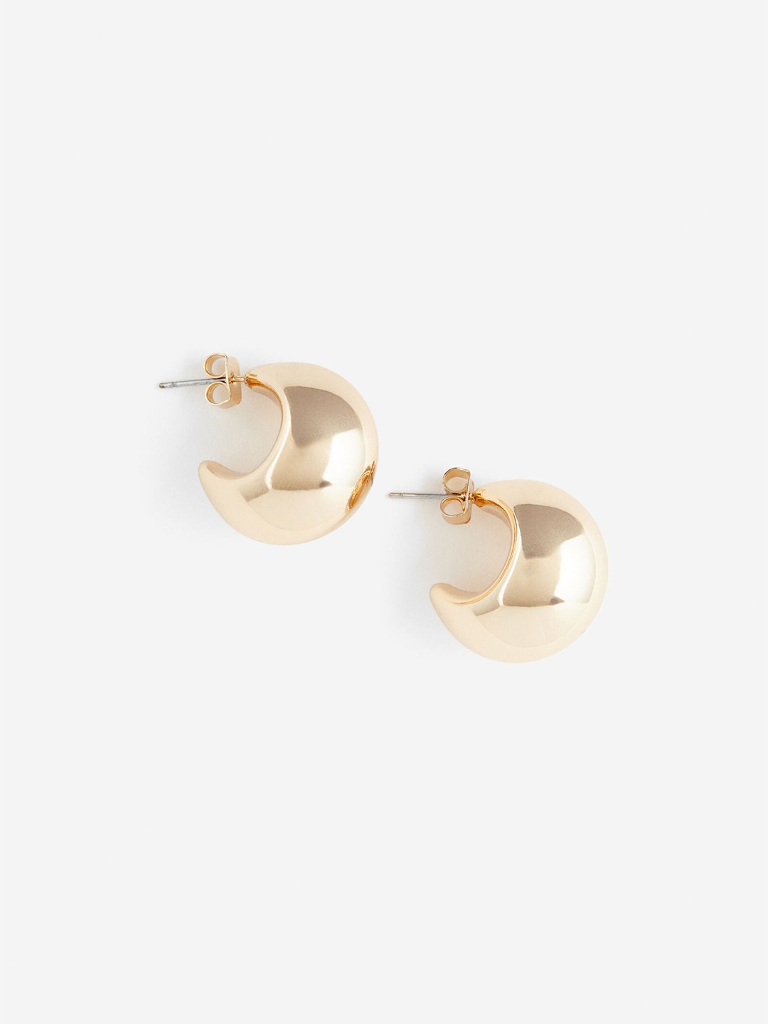 

H&M Chunky Dome Earrings, Gold