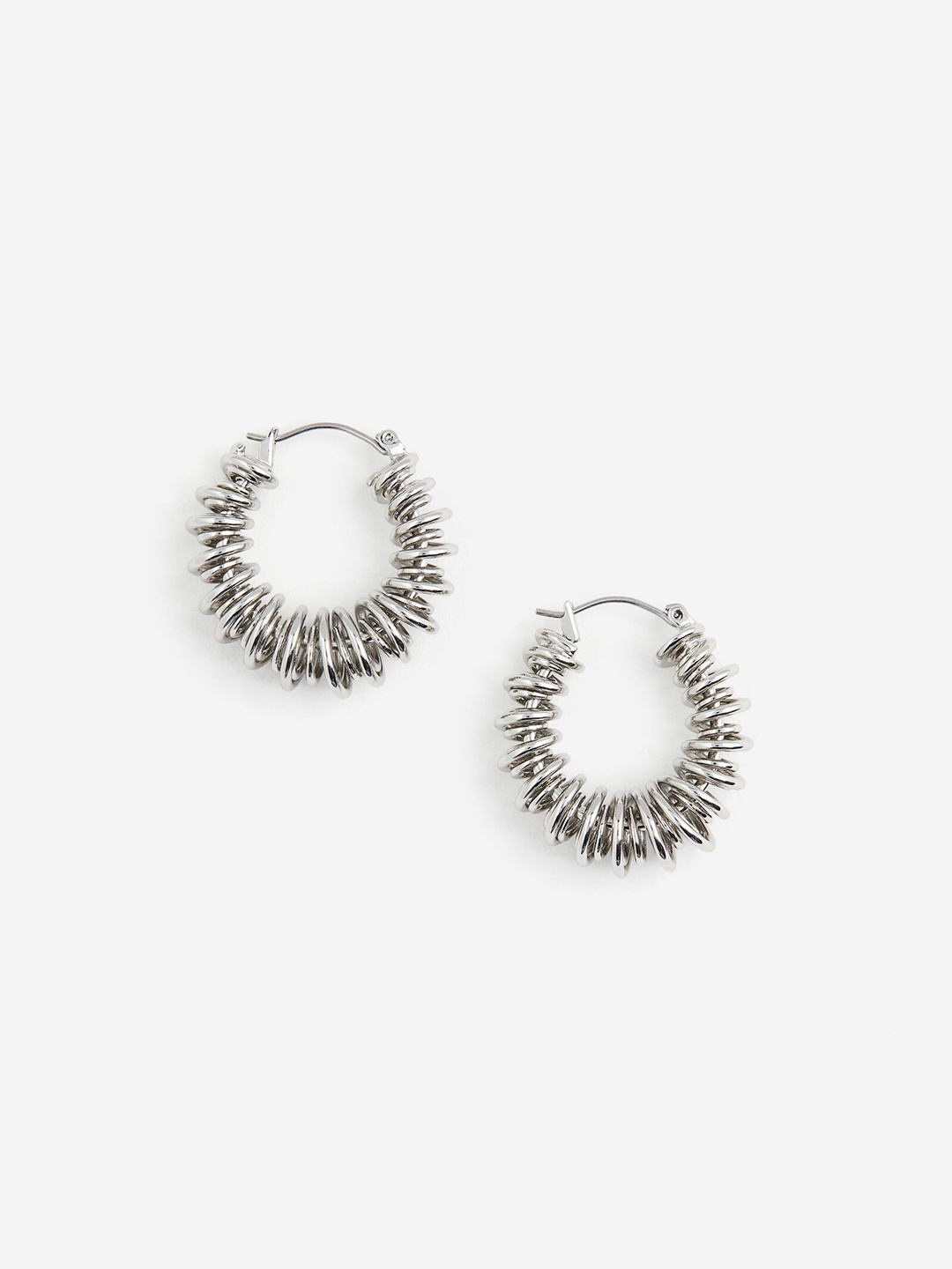 

H&M Metal Hoop Earrings, Silver