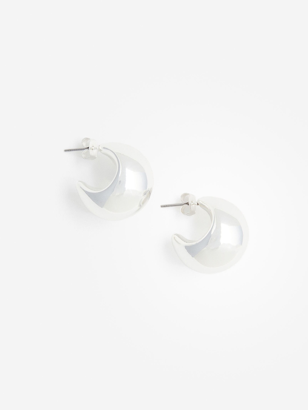 

H&M Chunky Dome Earrings, Silver