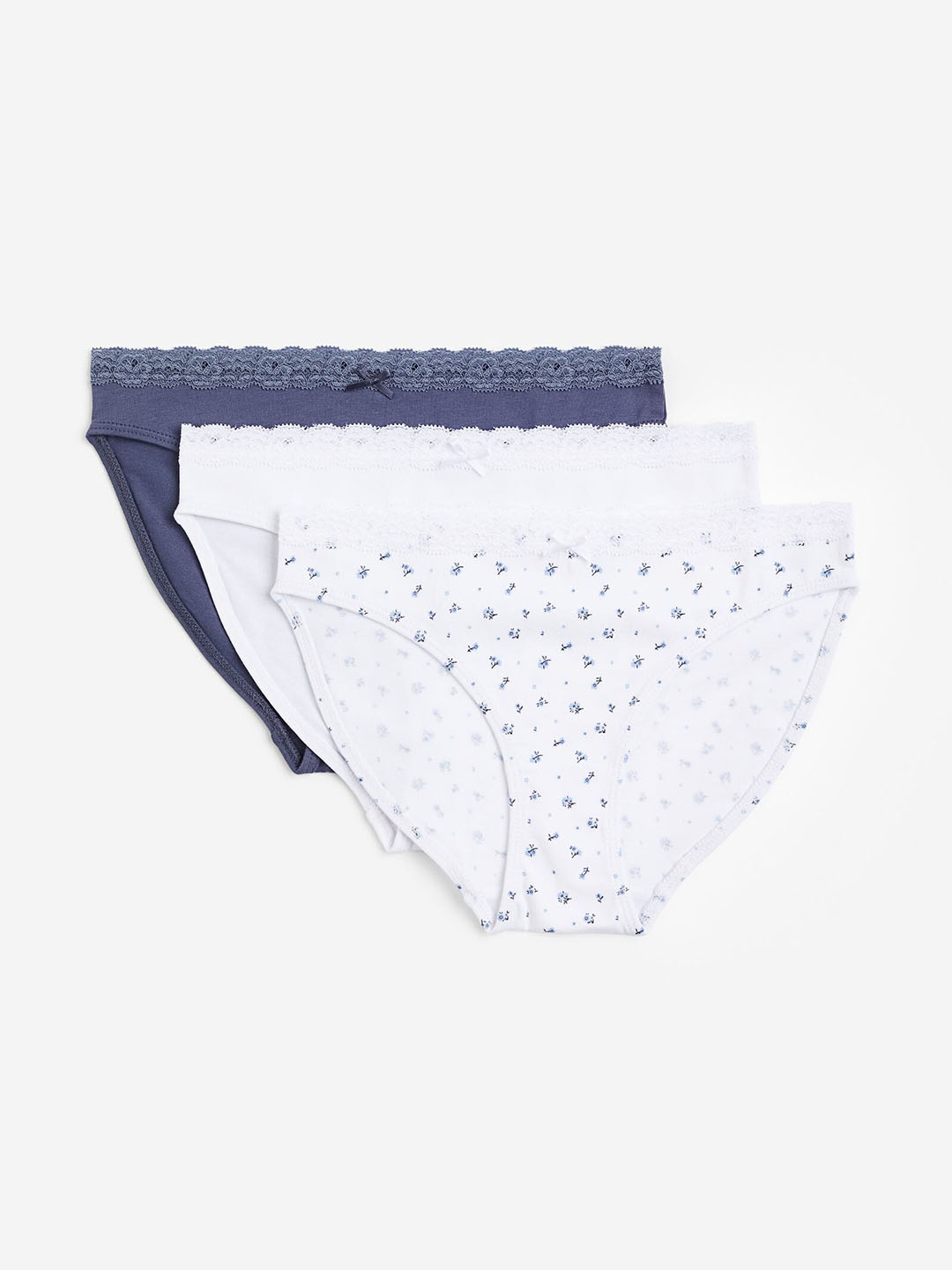 

H&M 3-Pack Cotton Briefs, Blue