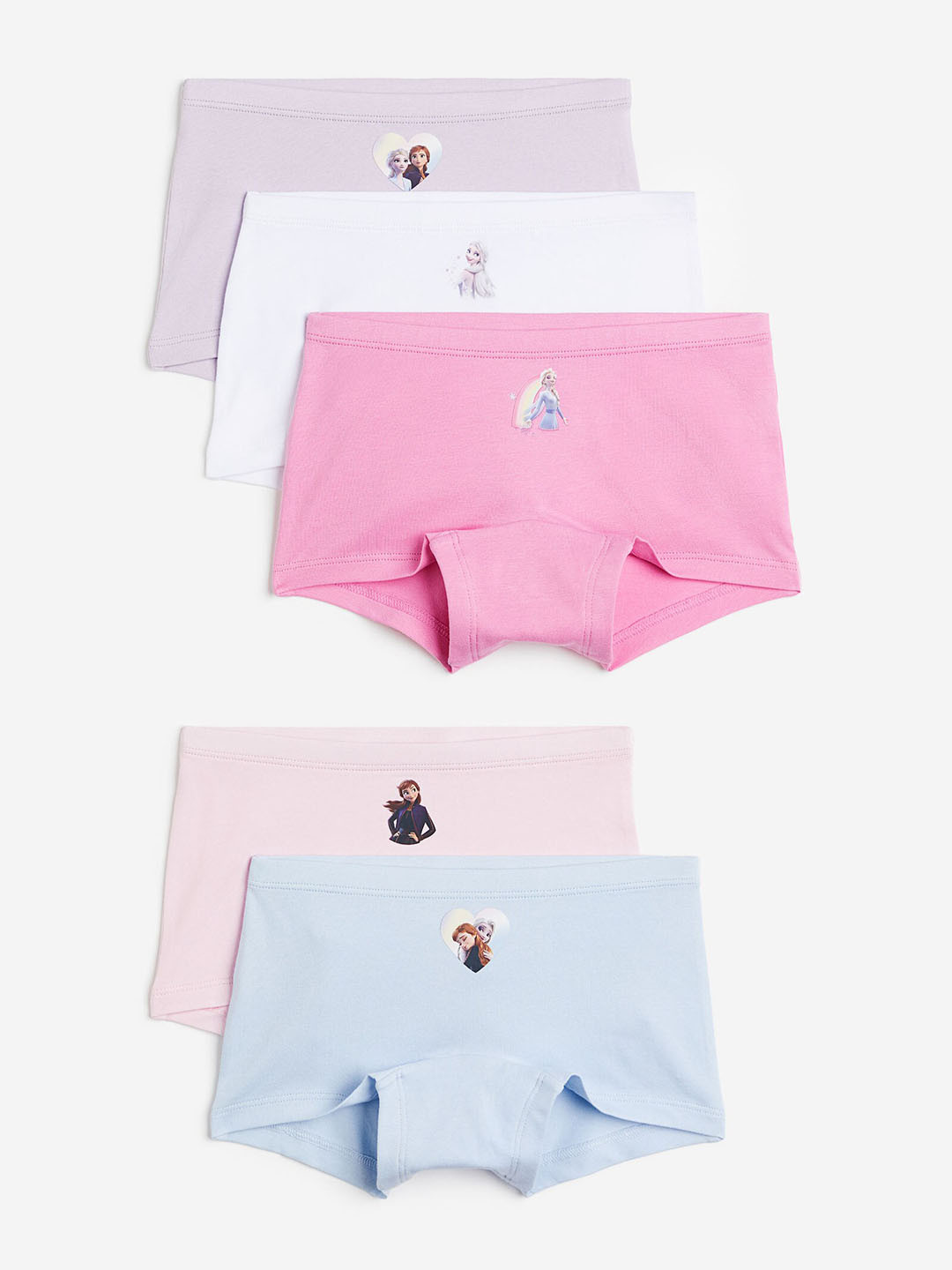 

H&M Girls 5-Pack Cotton Boxer Briefs, Blue