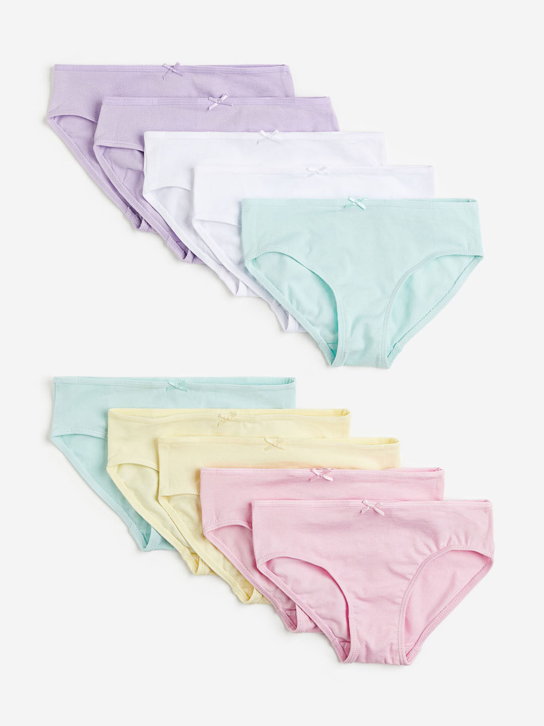 

H&M Girls 10-Pack Cotton Briefs, Yellow