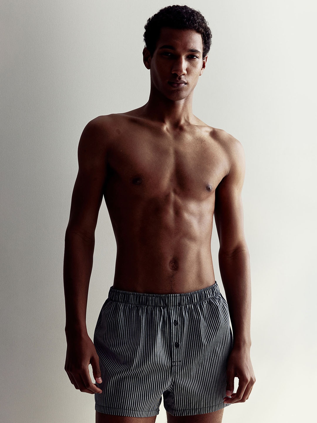 

H&M 5-Pack Woven Cotton Boxer Shorts 0697920148, Black