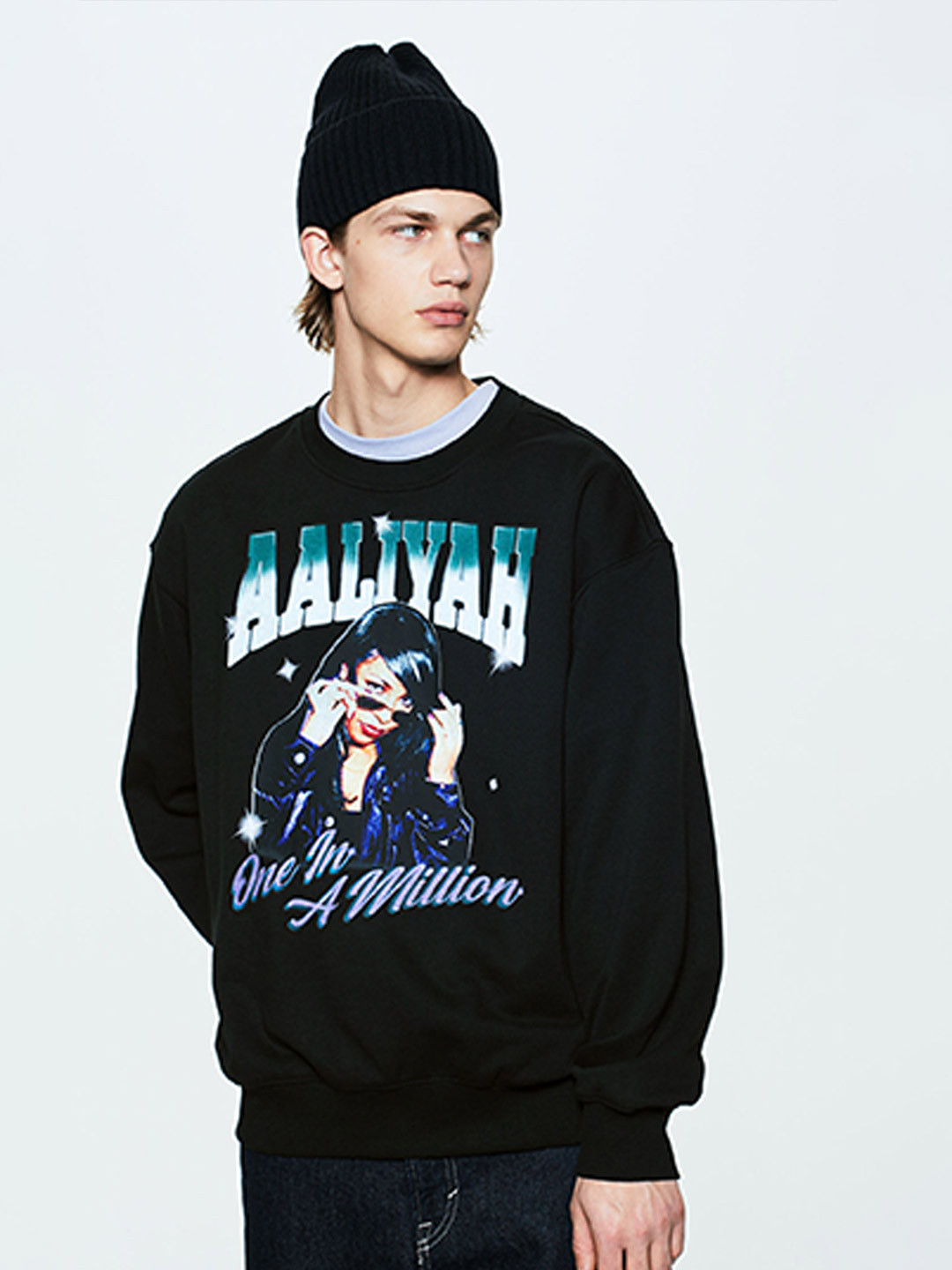 

H&M Loose Fit Sweatshirt, Black
