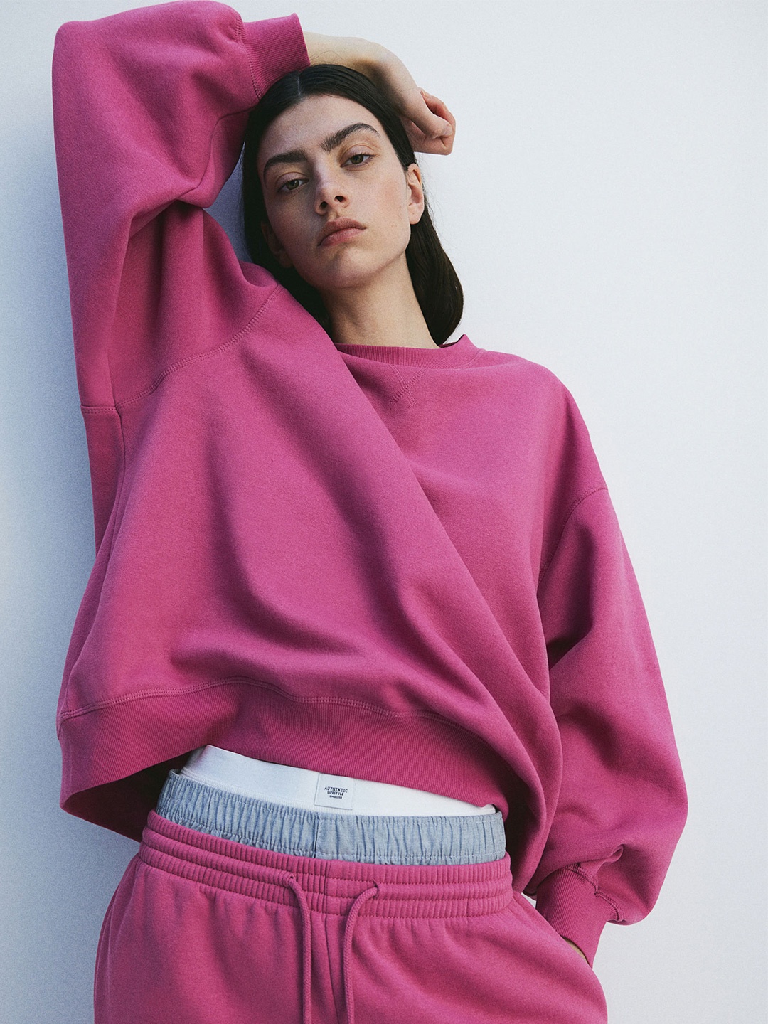 

H&M Oversized Sweatshirt, Pink