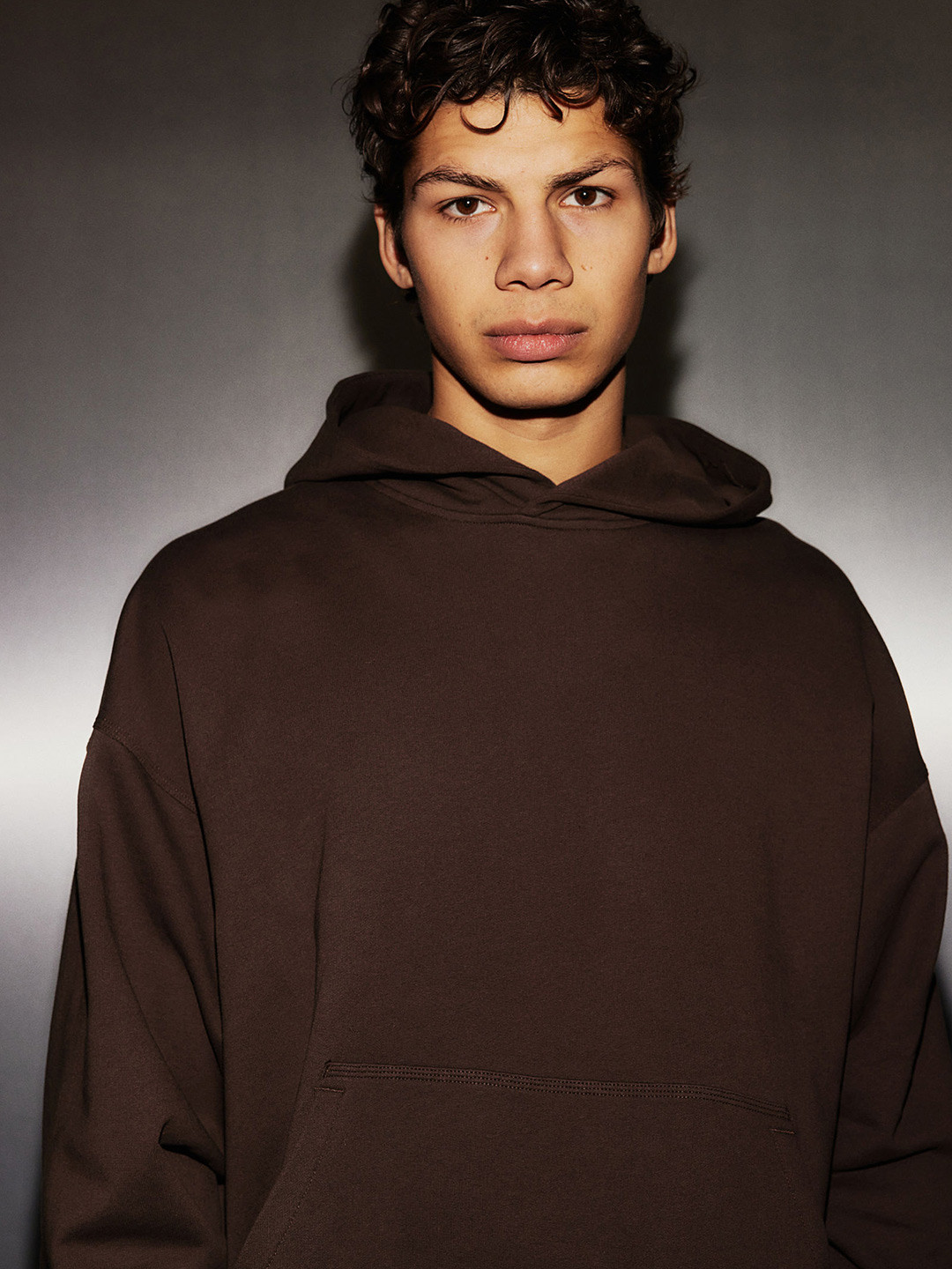 

H&M DryMove Loose Fit Training hoodie, Brown