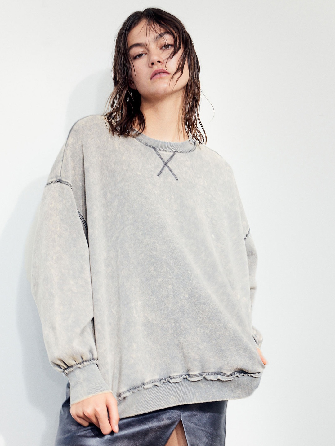 

H&M Oversized Sweatshirt, Grey