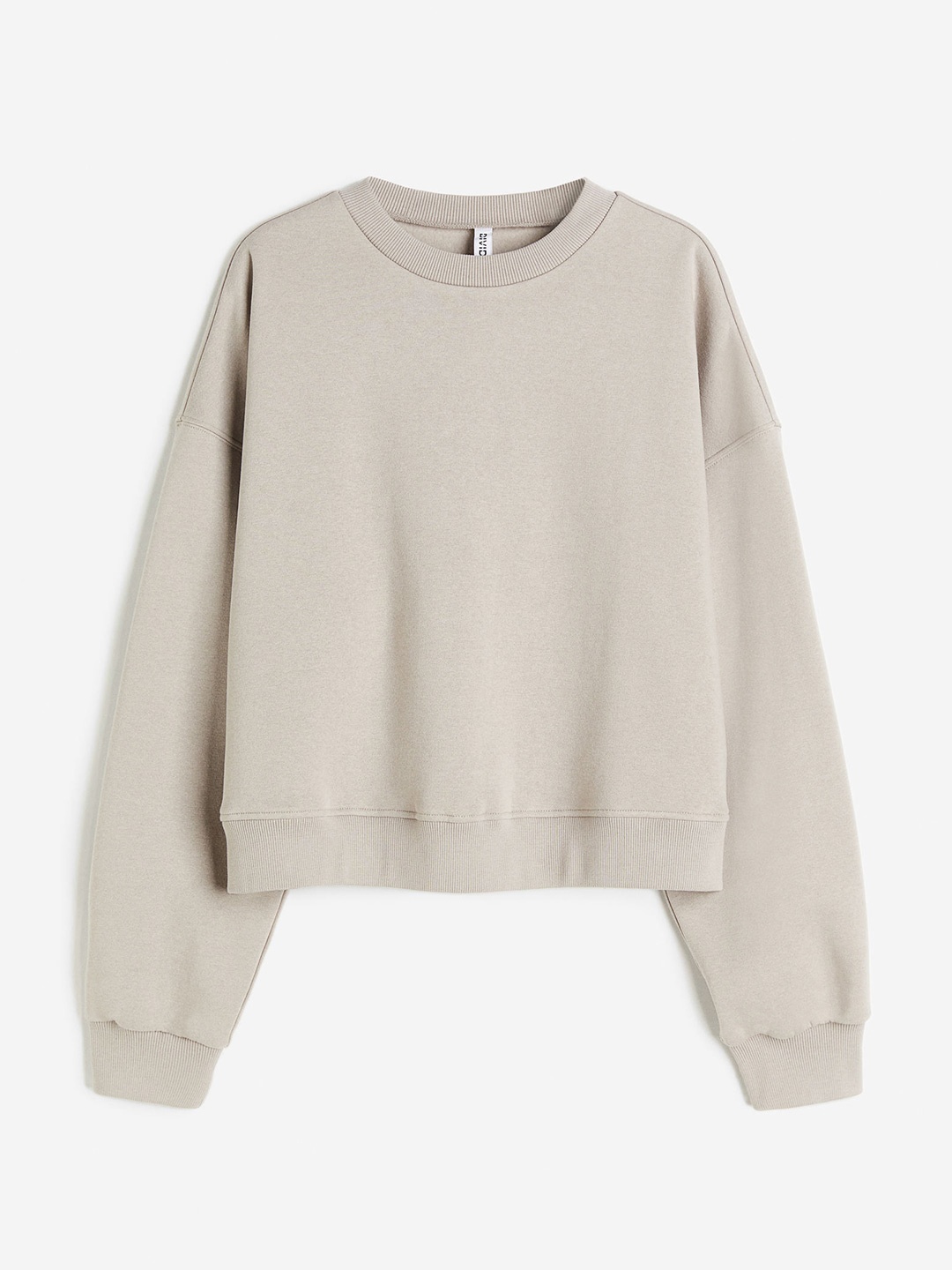 

H&M Long Sleeves Sweatshirt, Beige