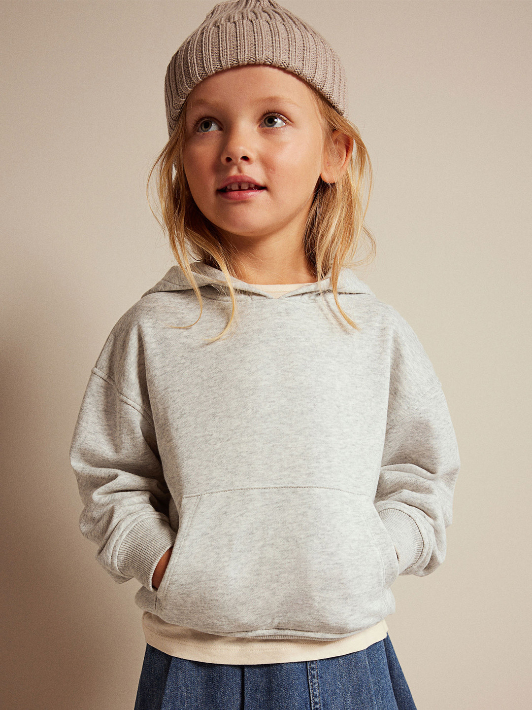 

H&M Girls Oversized Hoodie, Grey