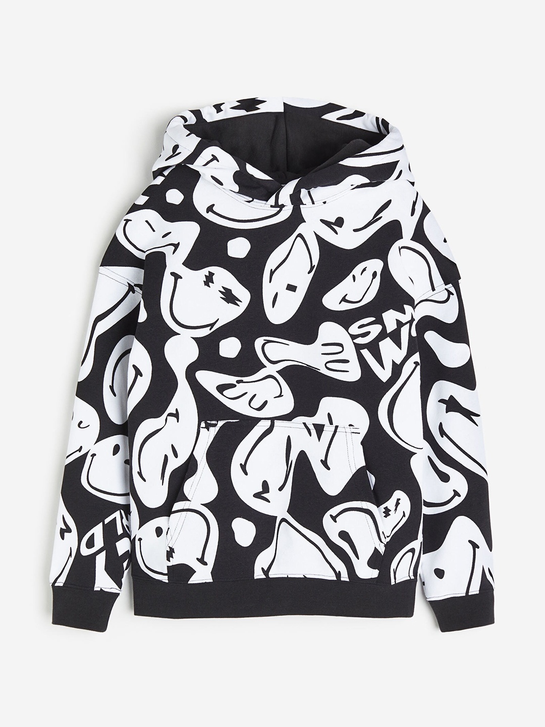 

H&M Boys Motif-Detail Hoodie, Black