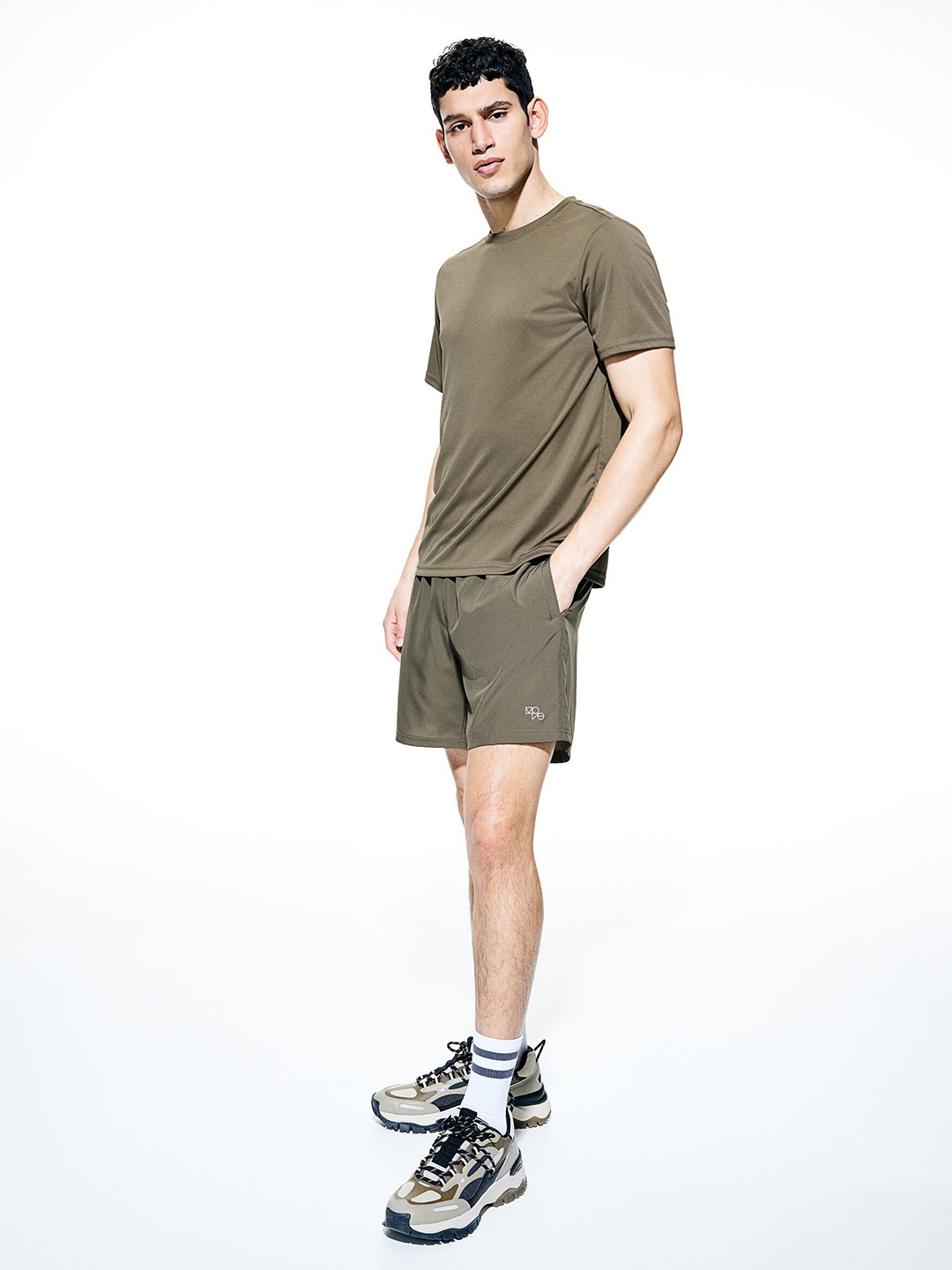 

H&M Drymove Sports T-shirt, Olive