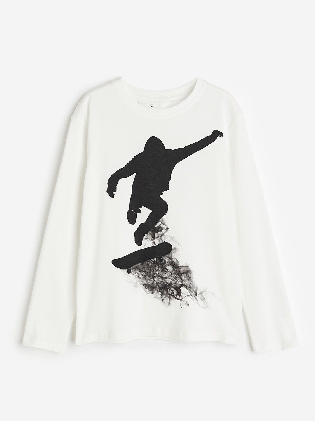 

H&M Boys Long-Sleeved T-Shirt, White