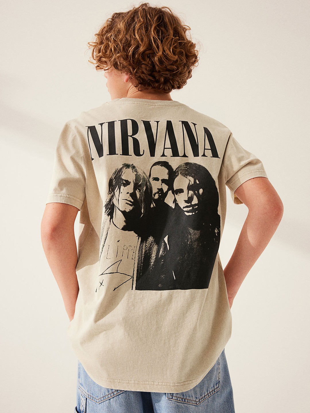 

H&M Boys Printed T-Shirt, Beige