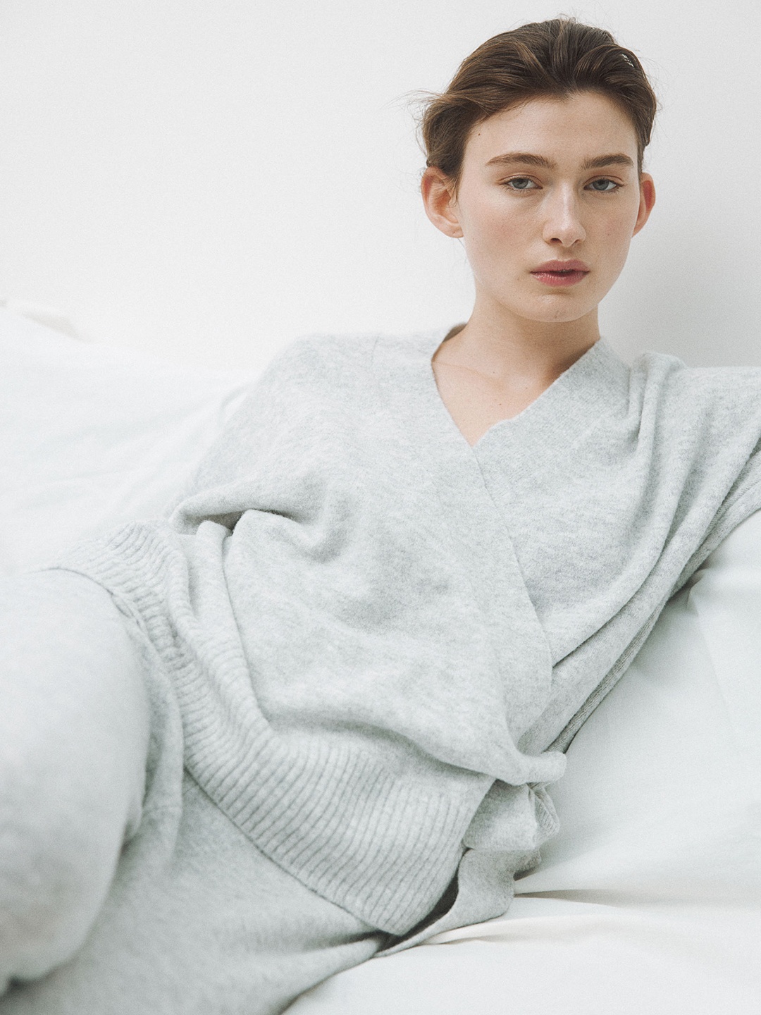 

H&M Wrap Cardigan, Grey