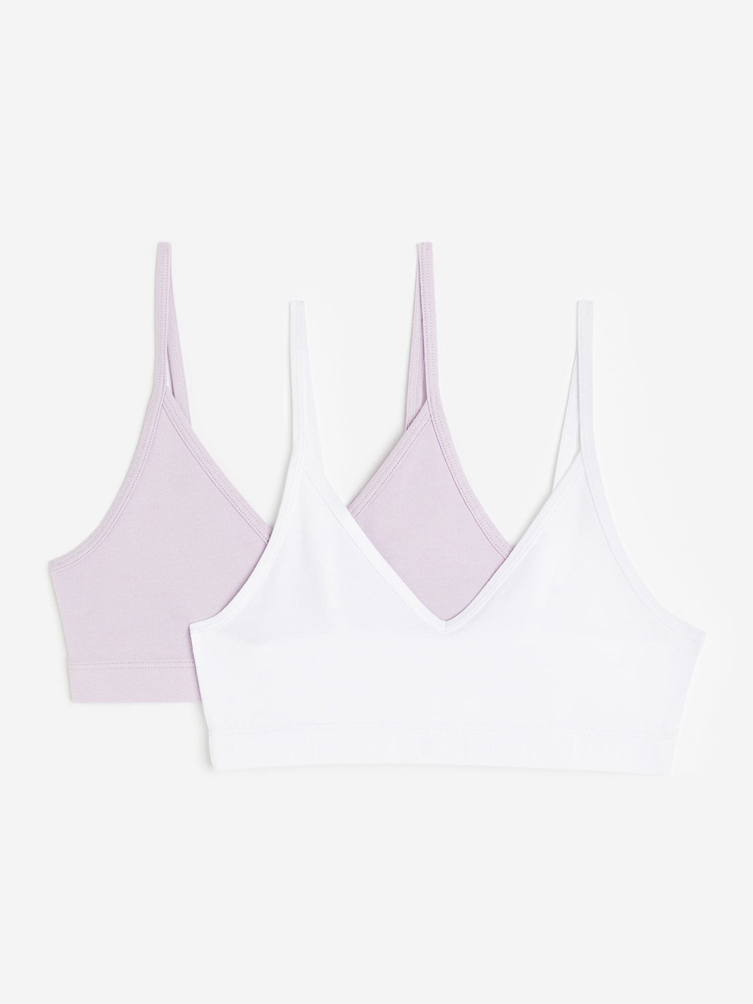 

H&M Girls 2-Pack Jersey Tops, Purple