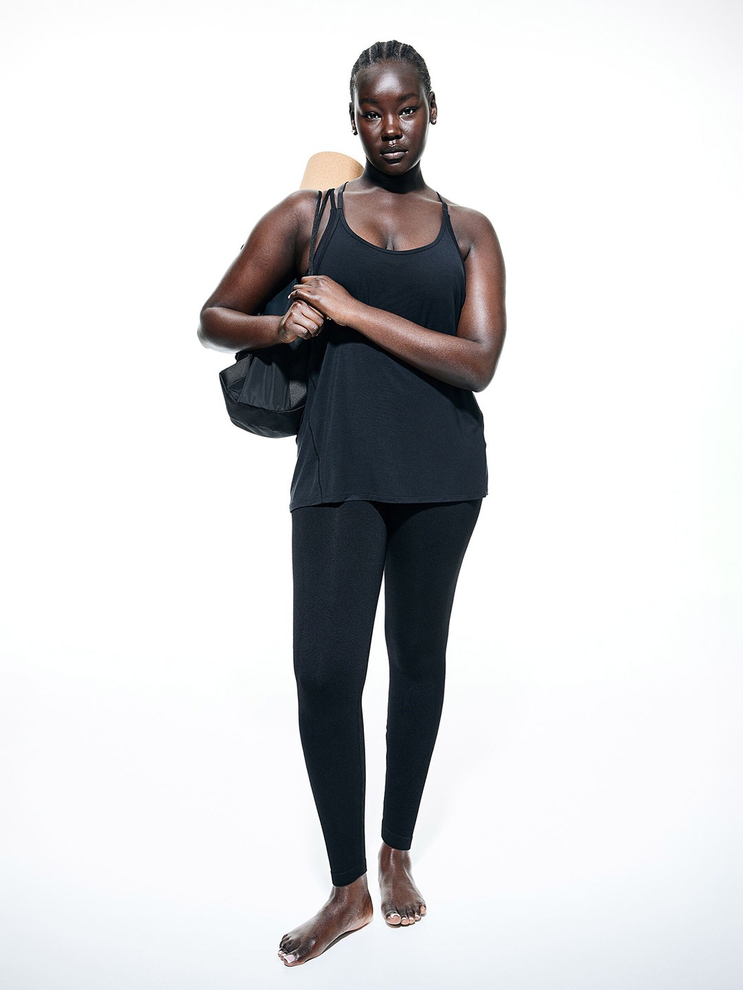 

H&M DryMove Sports Strappy Top, Black