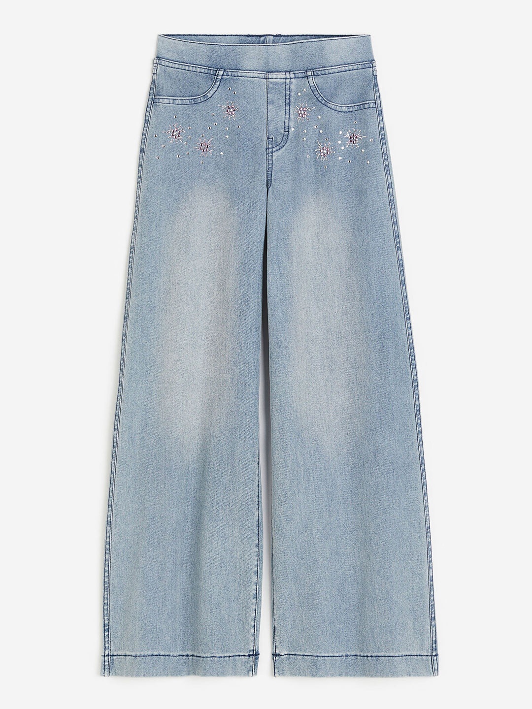 

H&M Girls Wide Trousers, Blue