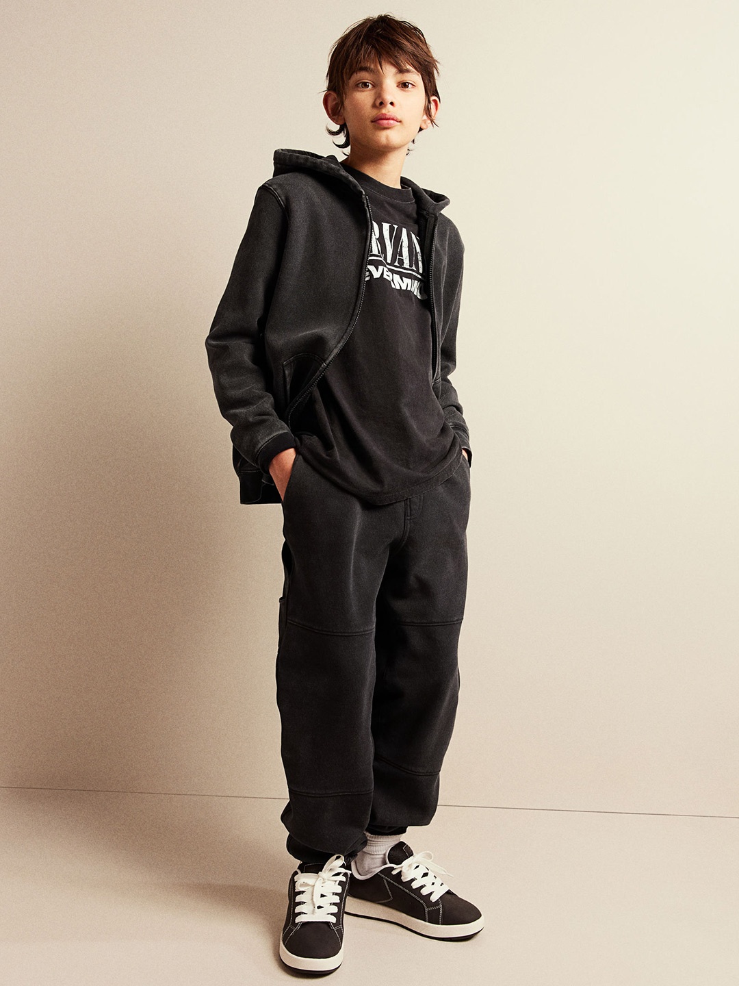 

H&M Boys Carpenter Joggers, Black