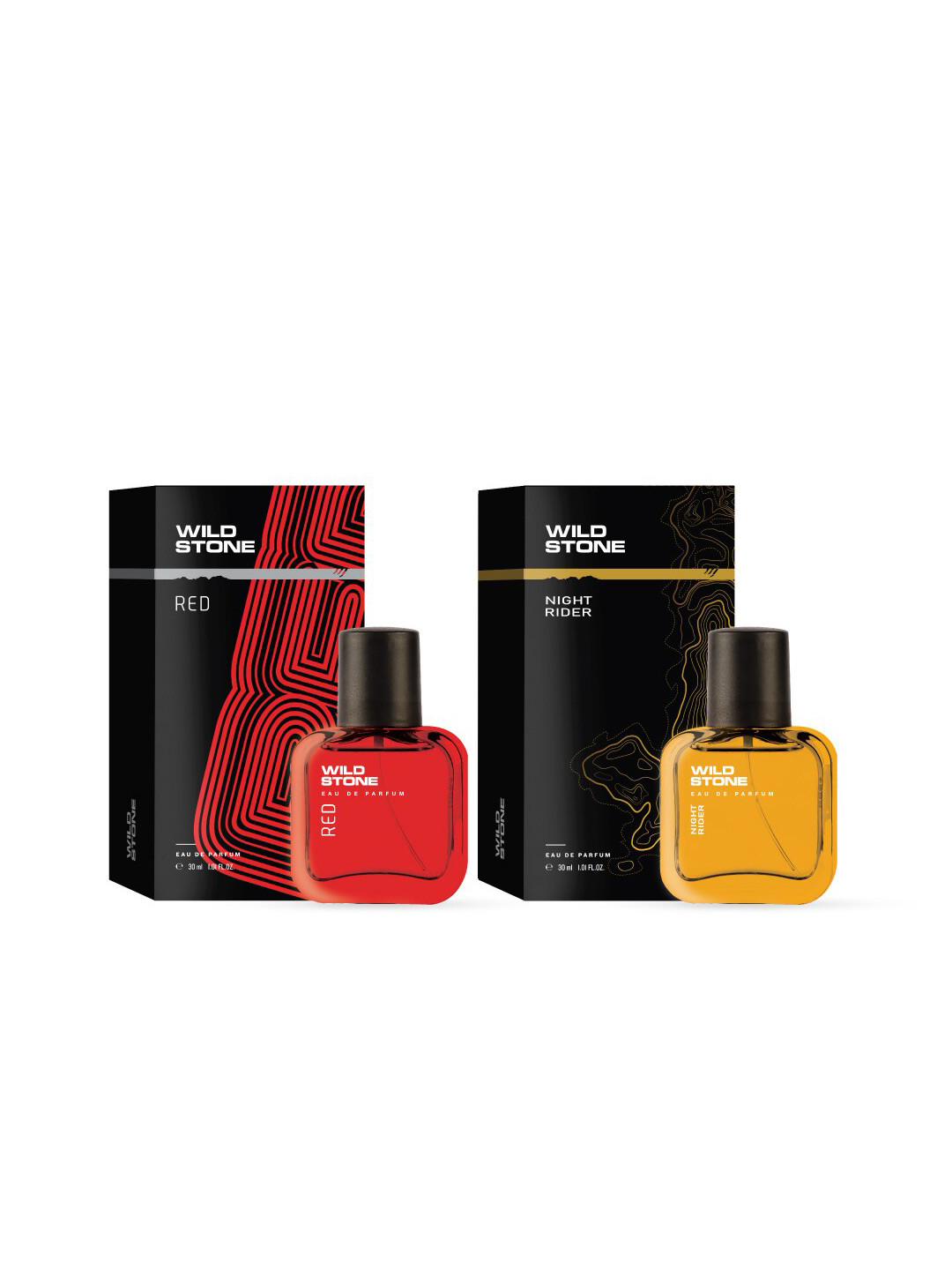 

Wild stone Men Red & Night Rider Set Of 2 Long Lasting Eau De Parfum- 30 ml Each