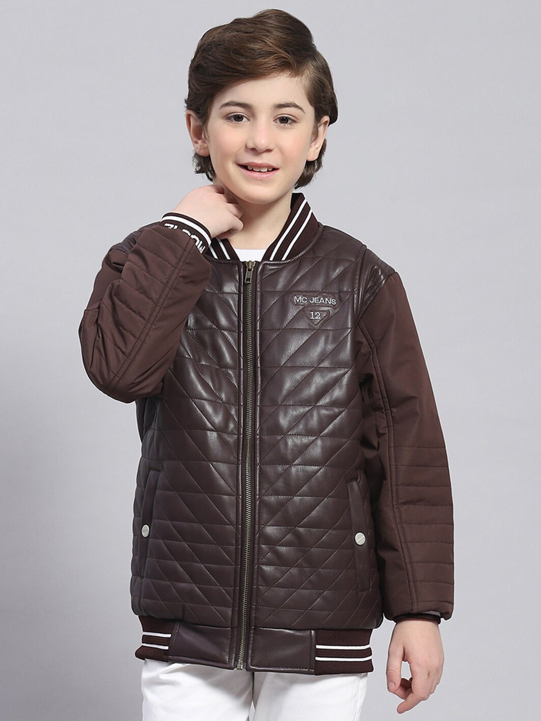 

Monte Carlo Boys Lightweight Quilted Jacket, Coffee brown