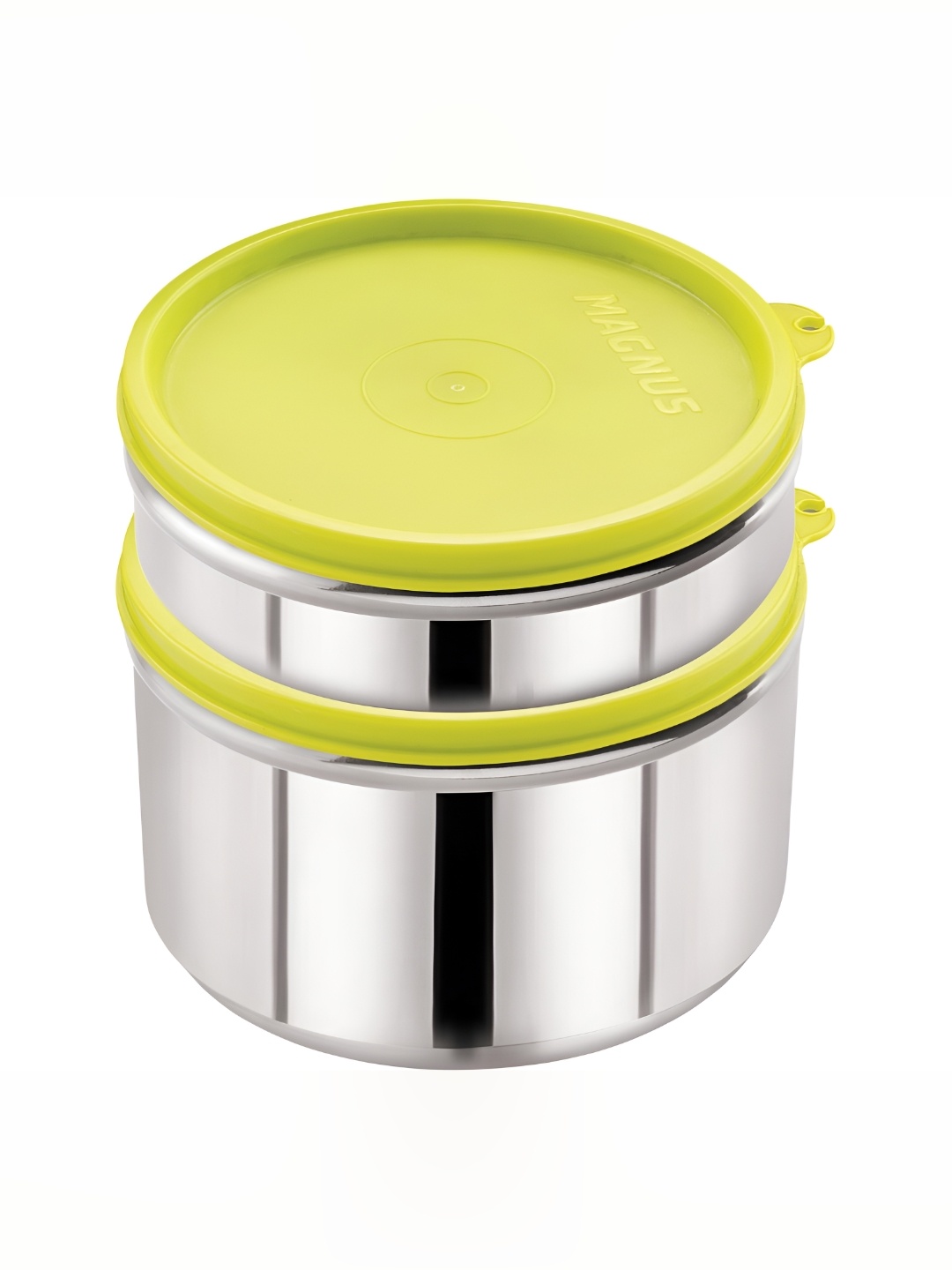 

MAGNUS Green 2 Pcs Stainless Steel Dishwasher and Microwave Safe Fashion Container