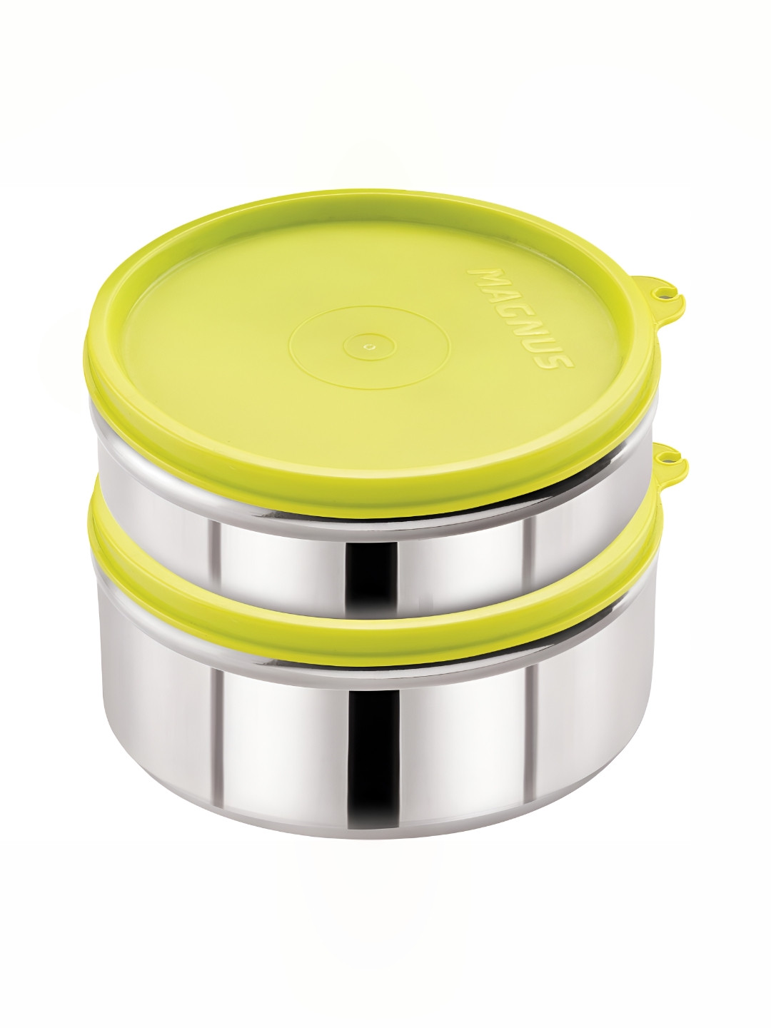 

MAGNUS Green 2 Pieces Stainless Steel Dishwasher Safe Food Containers With Lids