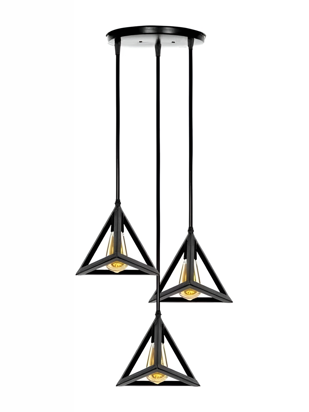 

Areezo Black Textured Triangle Ceiling Lamp