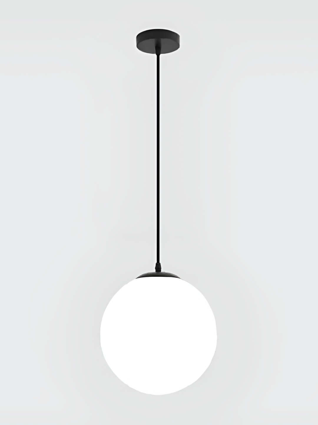 

Areezo Black & White Glass Spherical Ceiling Lamp