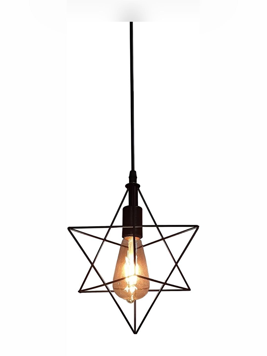 

Areezo Black Textured Abstract Shaped Ceiling Lamp