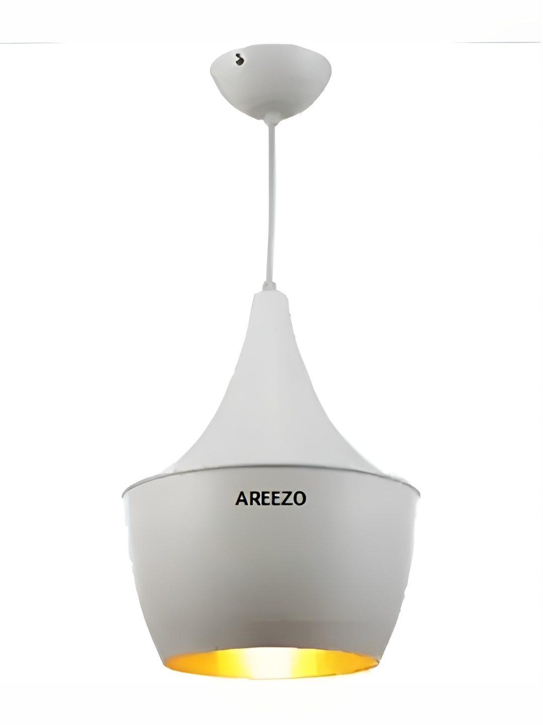 

Areezo Gold-Toned & White Aluminium Bell Shaped Ceiling Lamp