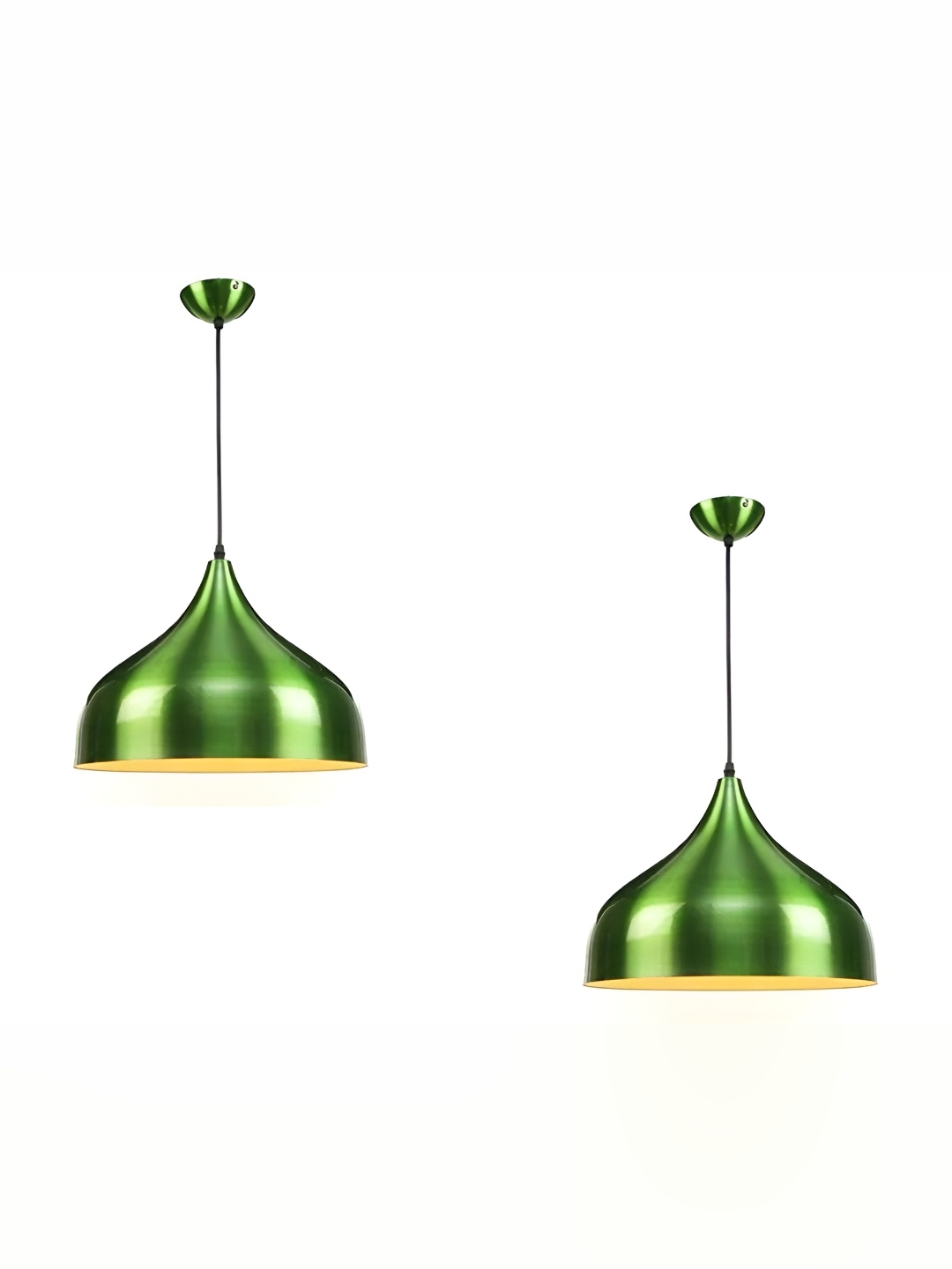 

Areezo Green 2Pcs Bell Shaped Ceiling Lamp