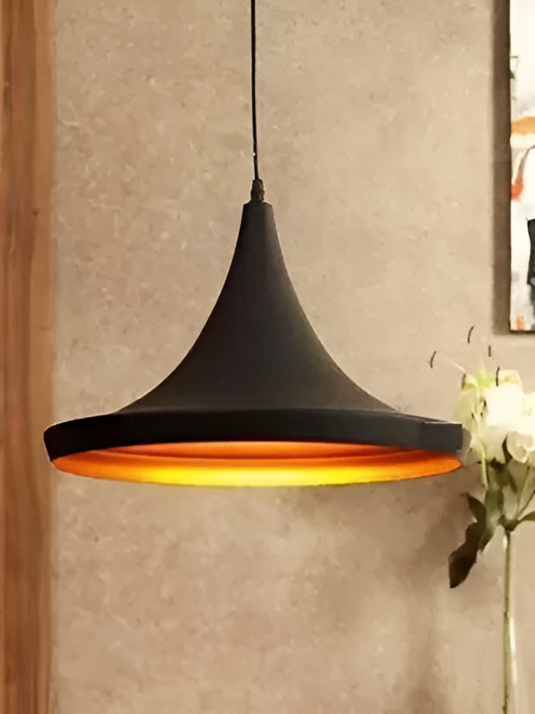 

Areezo Black Bell Shaped Ceiling Lamp