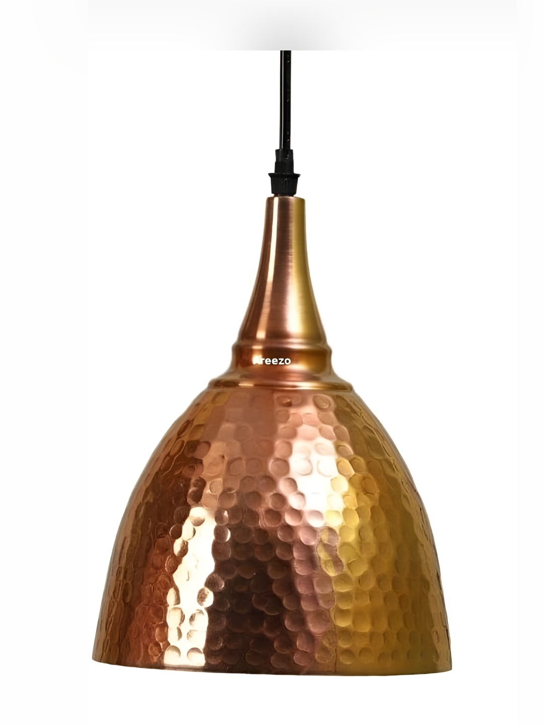 

Areezo Brown & Yellow Textured Bell Shaped Ceiling Lamp