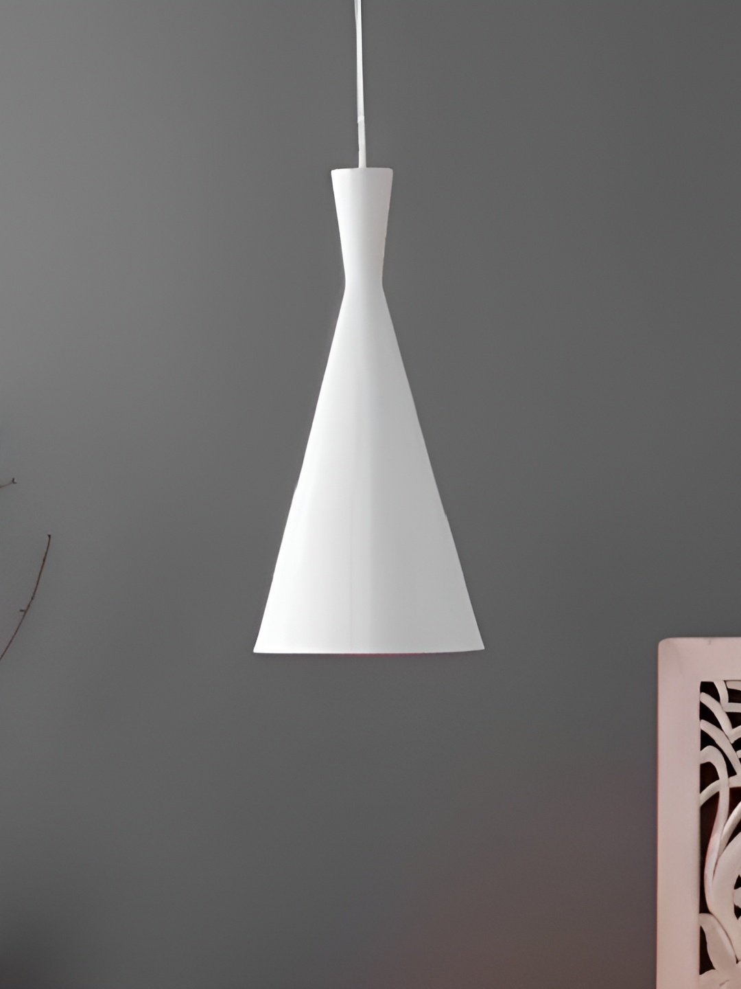 

Areezo White Aluminium Triangle Shaped Ceiling Lamp