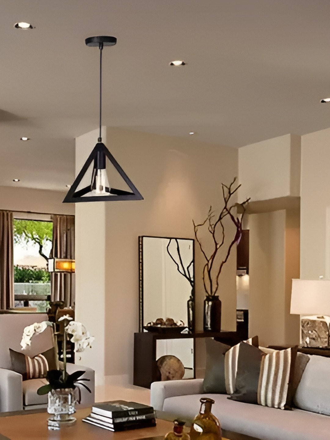 

Areezo Black Metal Ceiling Lamp