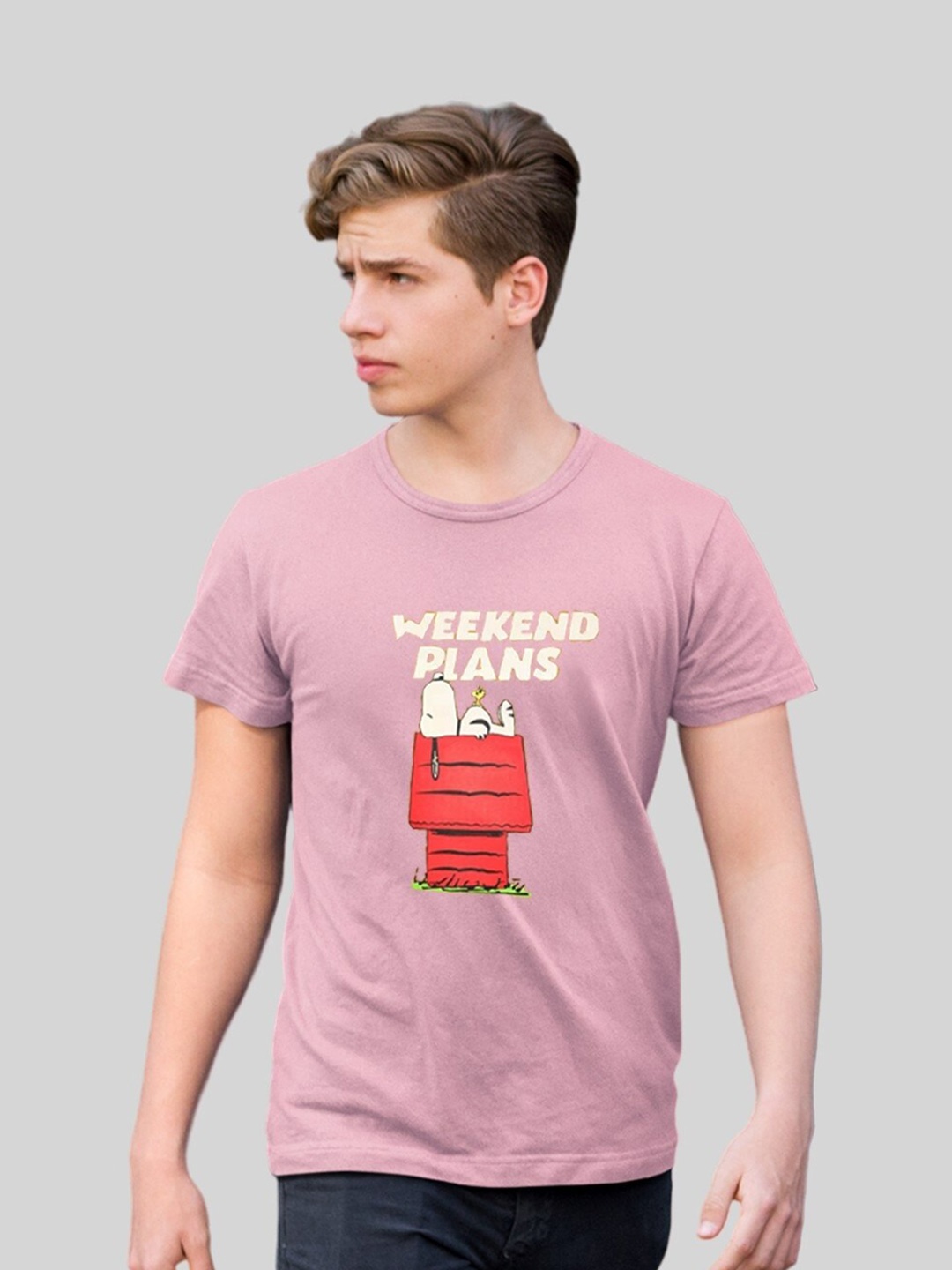 

Minute Mirth Printed T-shirt, Pink
