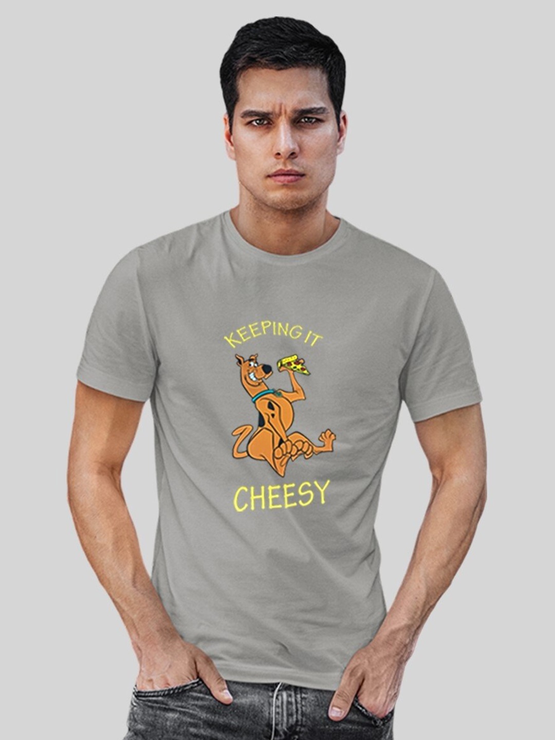 

Minute Mirth Printed T-shirt, Grey