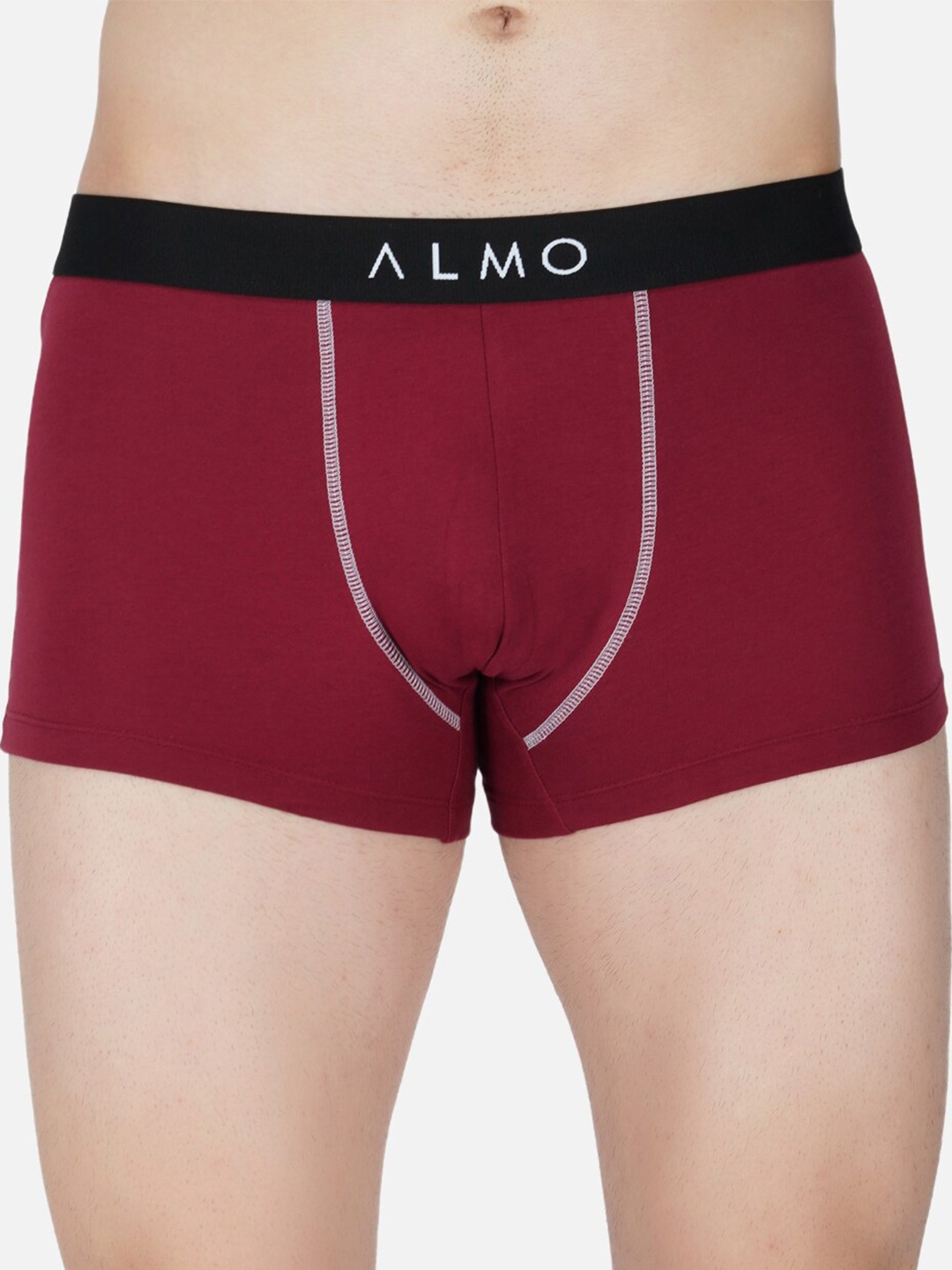 

Almo Wear Brand Logo Details Cotton Trunk CE-T-105, Maroon