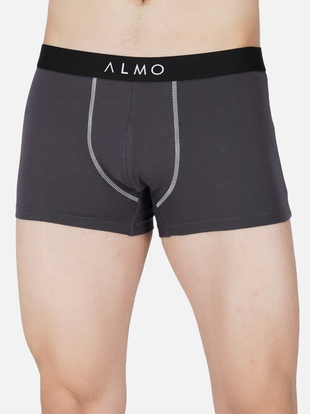 

Almo Wear Brand Logo Details Cotton Trunk CE-T-103, Grey