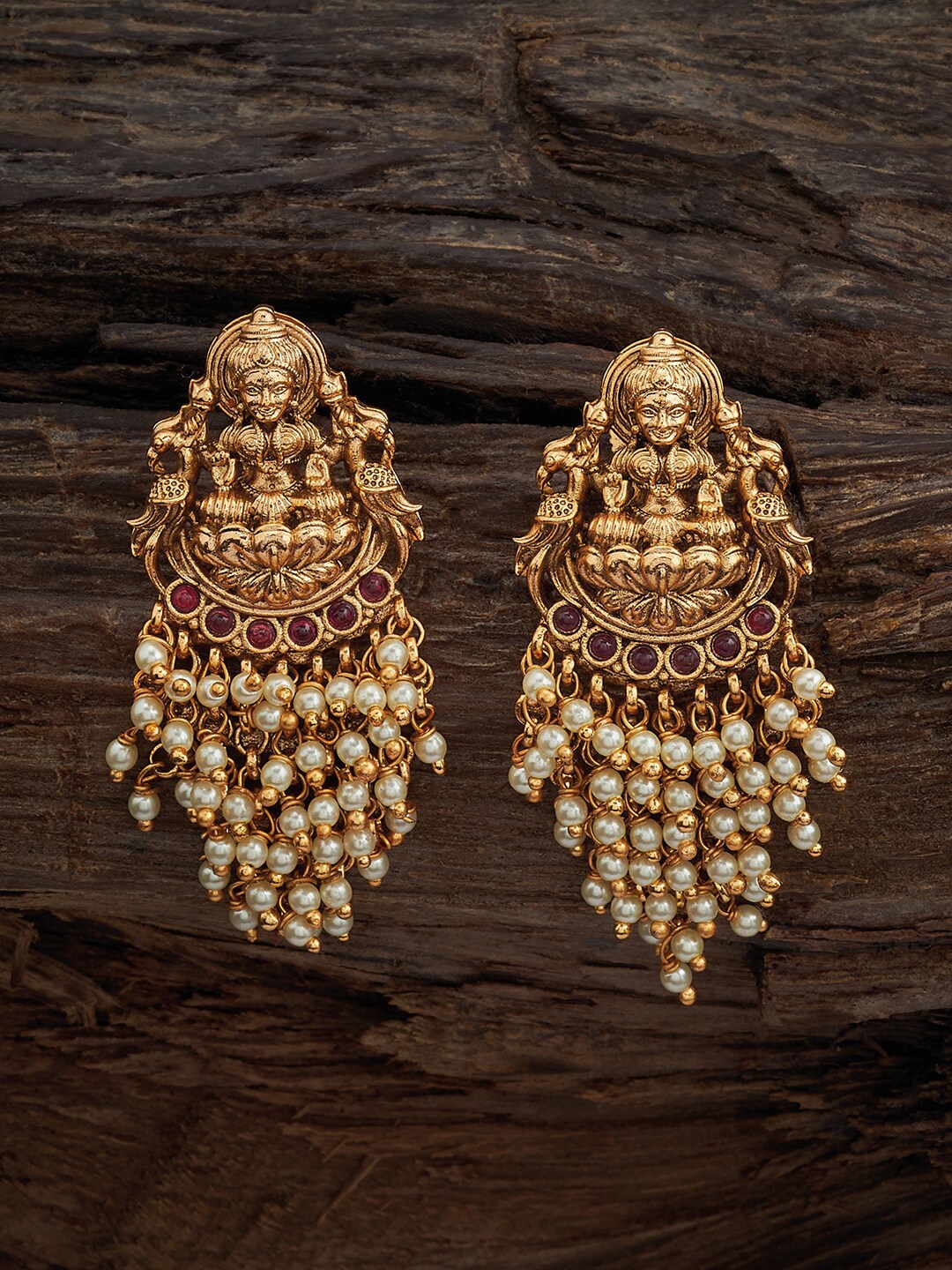 

Kushal's Fashion Jewellery Gold-Plated Classic Drop Earrings