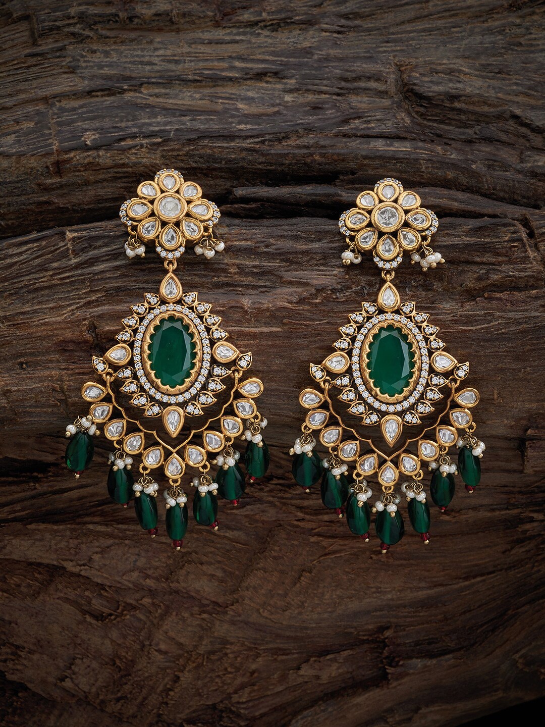 

Kushal's Fashion Jewellery Gold-Plated Classic Drop Earrings